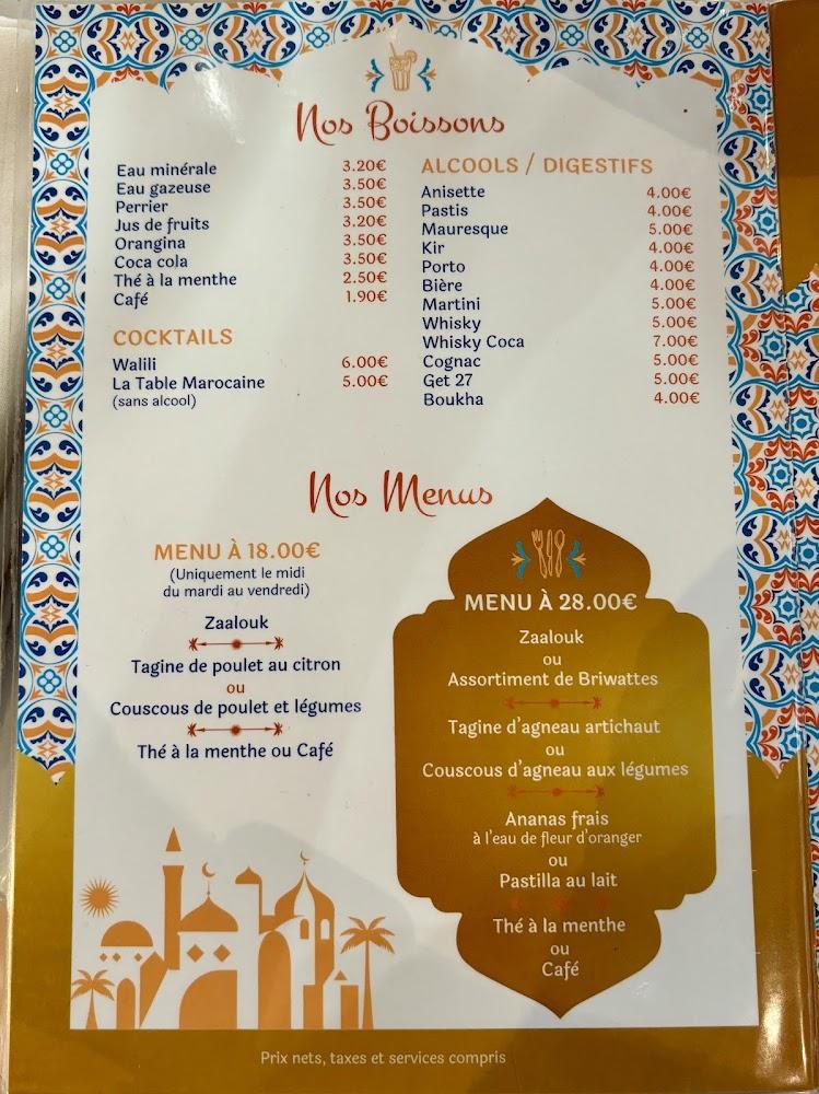 La Table Marocaine - Menu Image 2